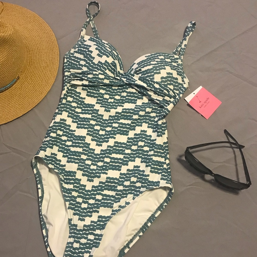 NWT Kate Spade Zig Zag Swim Suite